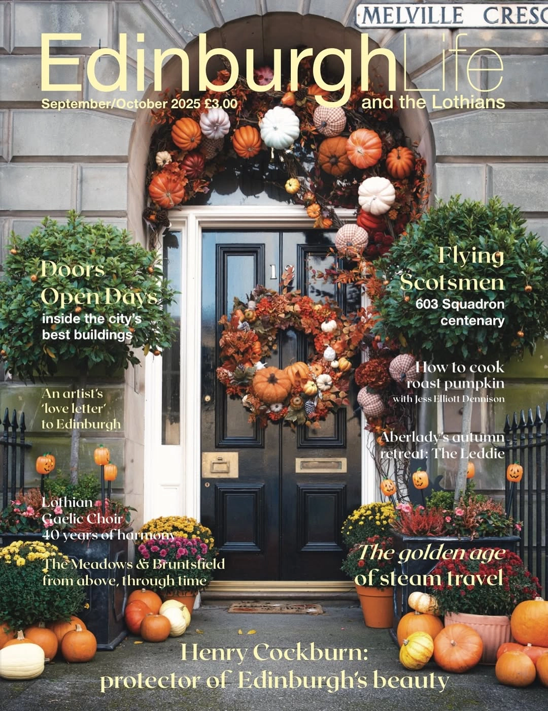 The front cover of Edinburgh Life, Sept/Oct 2025