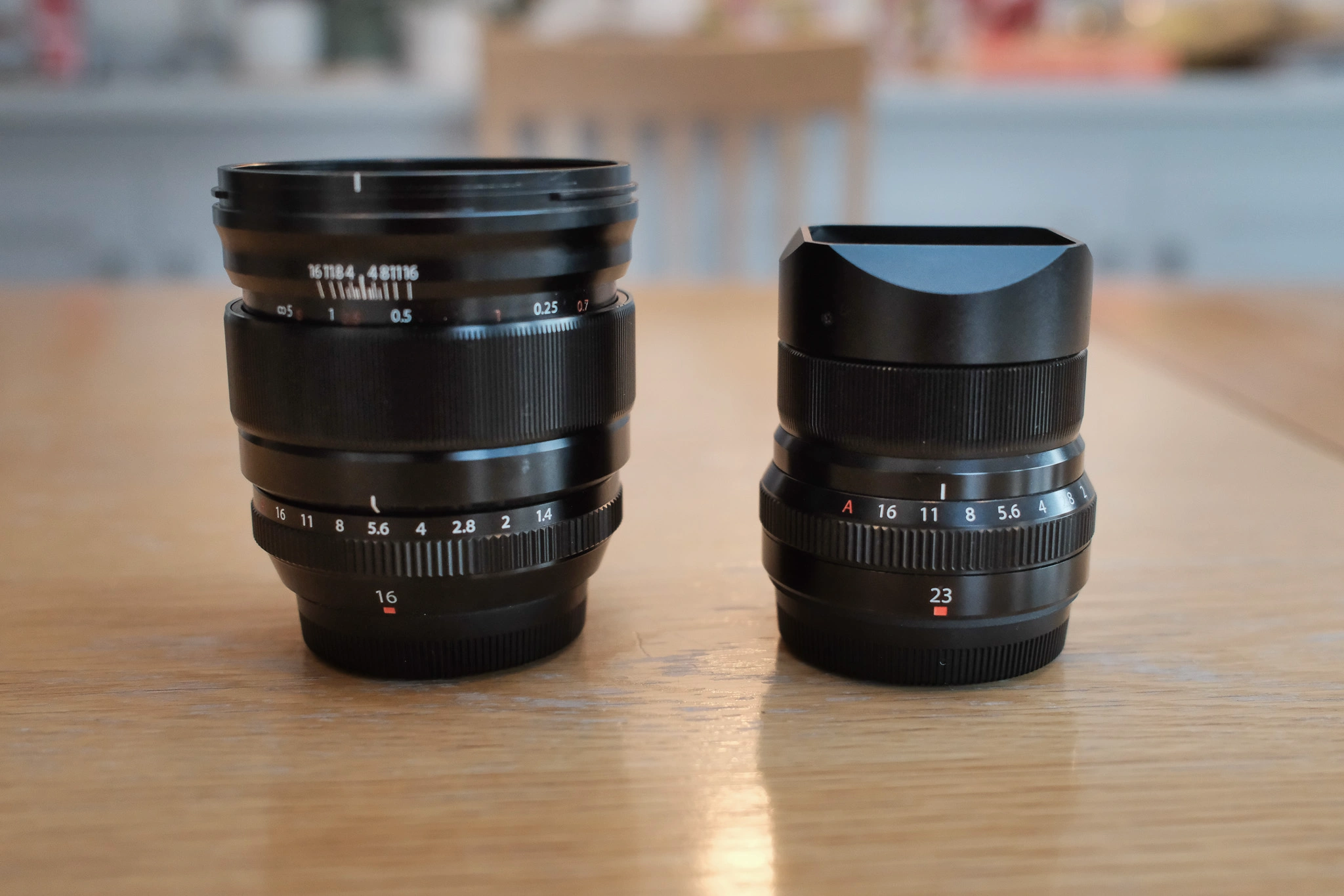 Comparing the 16mm F1.4 with the 23mm F2