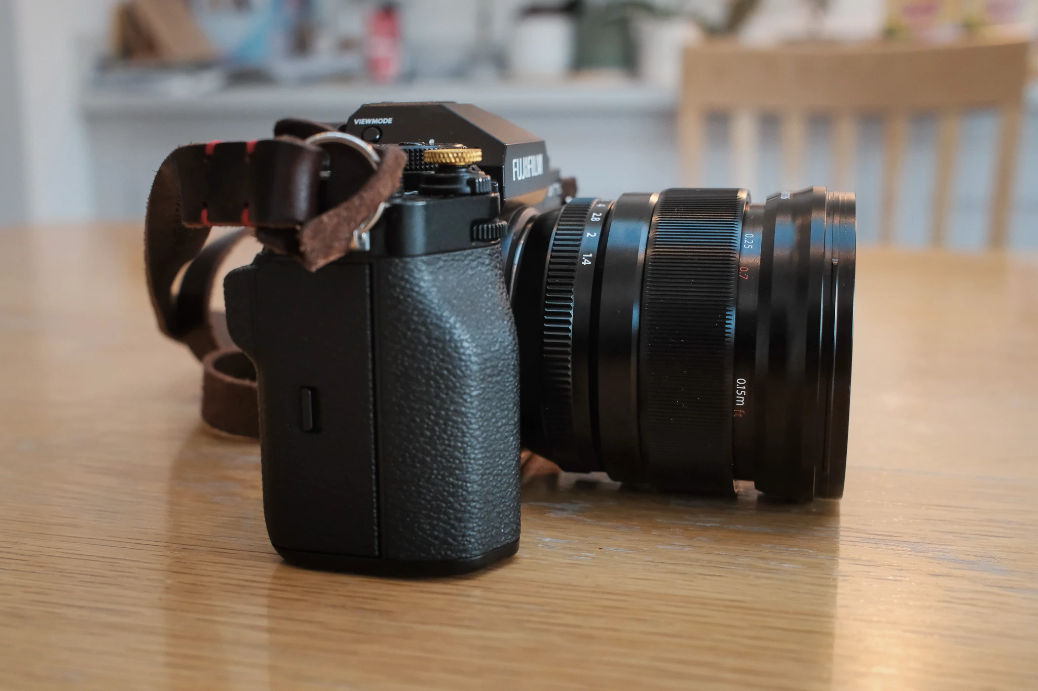 Side on view with X-T5