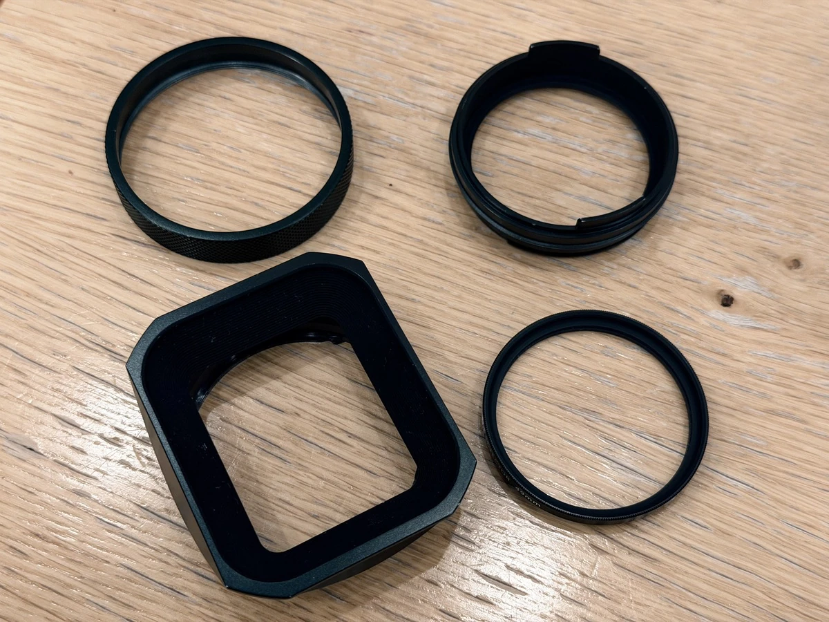 Putting together the lens attachment is a Krypton Factor challenge